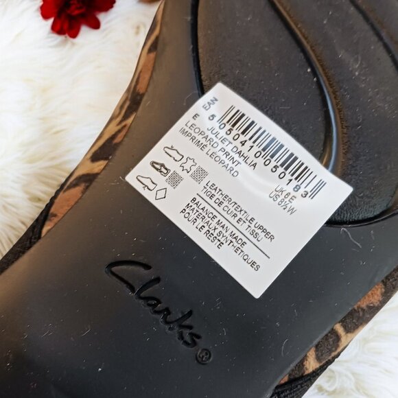Clarks Juliet Dahlia Leopard Print Flats Comfortable, Chic & Stylish! Size 8.5W - Picture 12 of 12